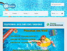 Tablet Screenshot of gbpiscinas.com.br